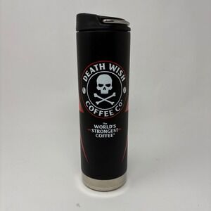 Death Wish Coffee Co. Klean Kanteen 20oz Insulated Tumbler Travel Mug Bolt
